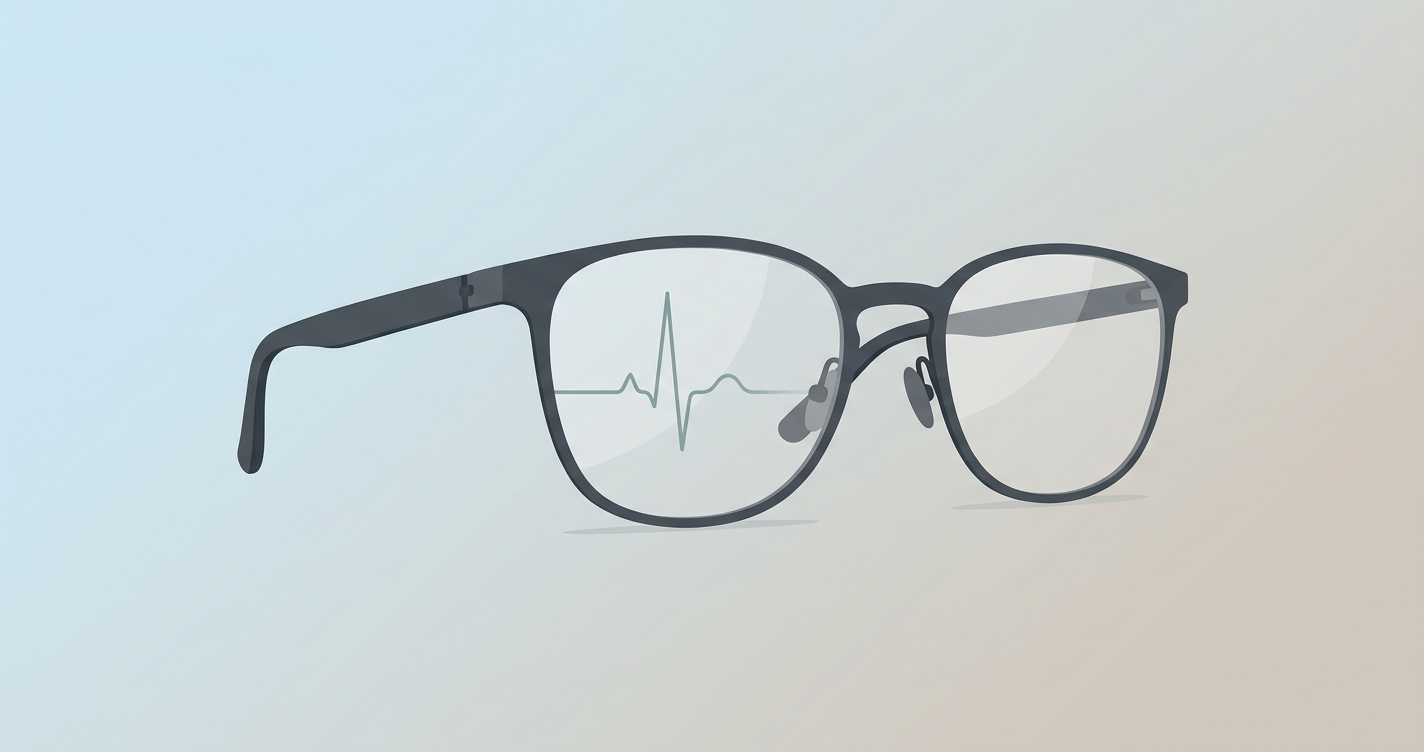 Can my smart glasses check my heart rate without touching my skin?